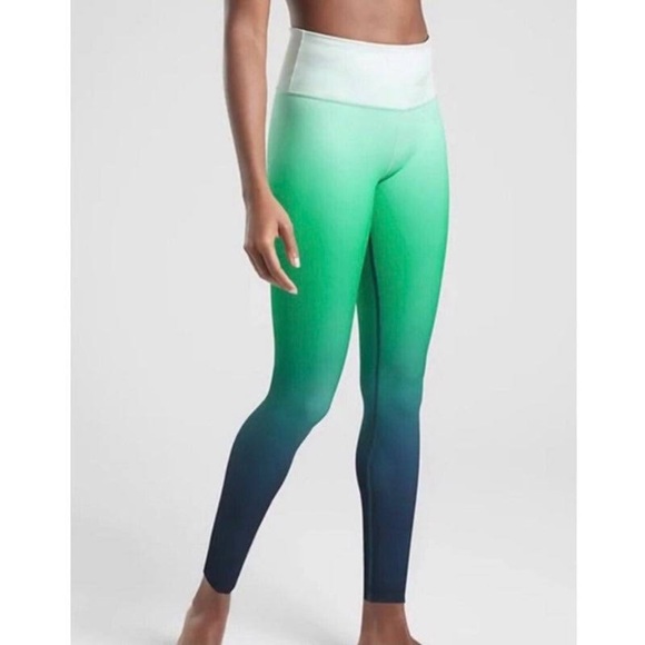 Athleta Pants - Athleta Elation Ombré 7/8 Leggings - Green